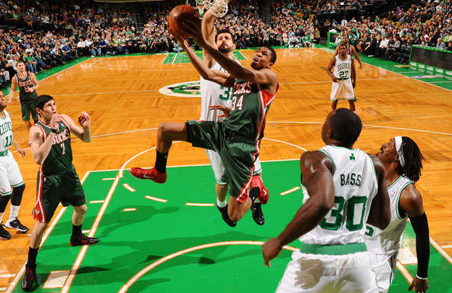 At 18 years old, Giannis Antetokounmpo is still growing and just beginning to scratch his potential.